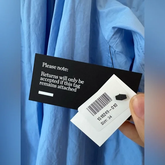 NWT AZ FACTORY+Lutz Huelle Sunset off-the-shoulder pleated cotton-poplin maxi - Picture 7 of 14